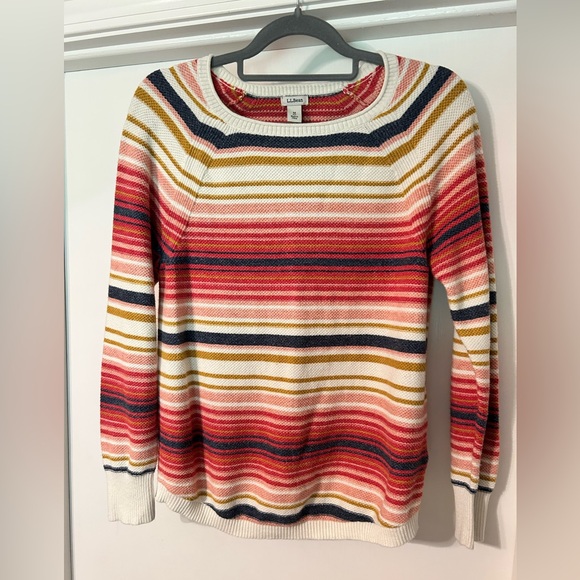 L.L. Bean Sweaters - L.L. Bean Women's Colorful Striped Sweater